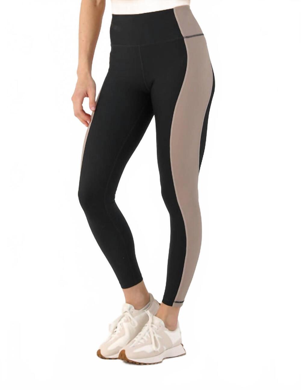 NEW GLYDER fusion legging in black / latte
